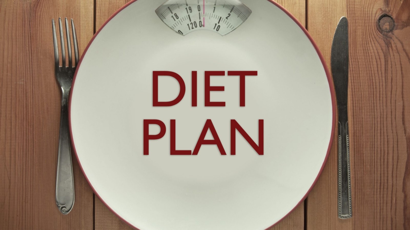 A plate showing the importance of a diet plan for weight loss