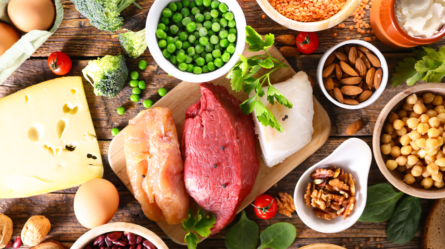 An image of protein-rich foods showcasing the importance about proteins in daily diet.