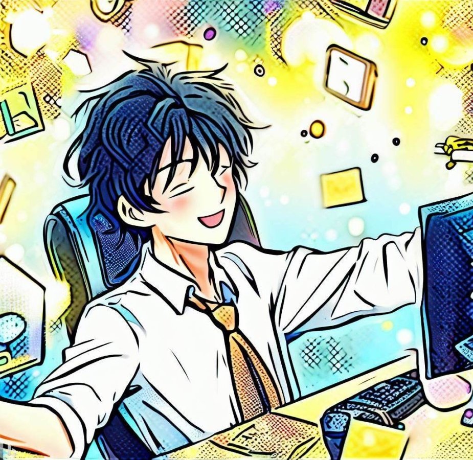 A concept manga illustration on the importance of harnessing workplace wellness to better manage workplace stress.