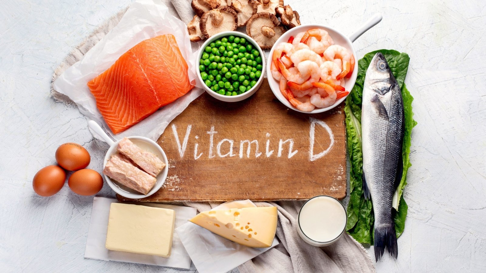 An image of vitamin d rich foods.